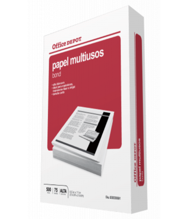 Resma de hoja Carta 75 Gr